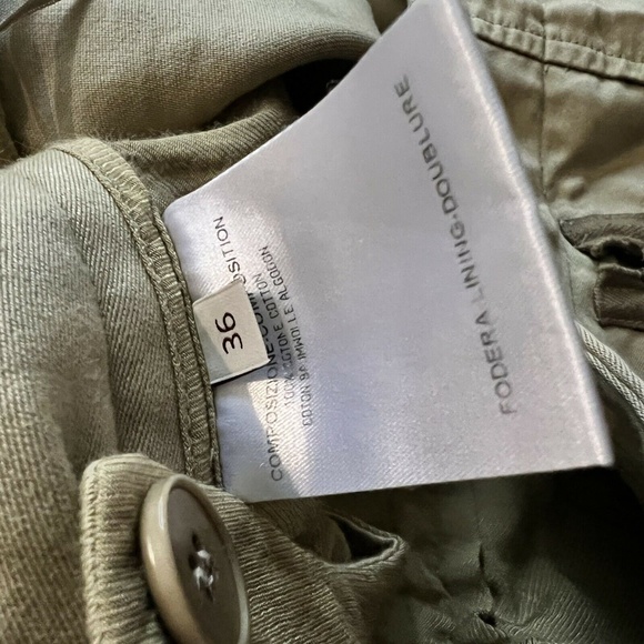 STELLA MCCARTNEY Multi Zip Cargo Utility Capri Pants in Military Green - Picture 8 of 9